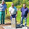Der Bannstein N 3 steht seit 1781 an unveränderter Stelle und wurde zum besseren Schutz bereits im Zuge des Flurneuordnungsverfahrens ...