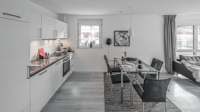 Offene und helle Räume zeichnen die Wohneinheiten aus.