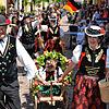 26 Trachtengruppen werden zum Festumzug am Sonntag, 2. Juli, beim Tiengener Schwyzertag erwartet. Das Archivbild zeigt die Veranstaltung ...
