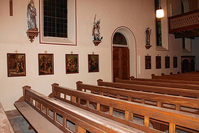 Bild 6: Eine Kirche verrät ihre Geheimnisse: Der Umbau von St. Georg in Hoppetenzell hilft bei der Lösung eines Rätsels um die Kirchengeschichte