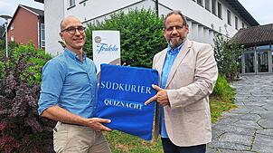 St. Fridolin Geschäftsführer Niels Bosley (links) und SÜDKURIER-Redaktionsleiter Justus Obermeyer freuen sich auf die zweite Bad ...
