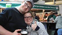 Bild : Bilder vom Stellen des Maibaums und Blasmusikabend zum Start des Liggersdorfer Maifestes