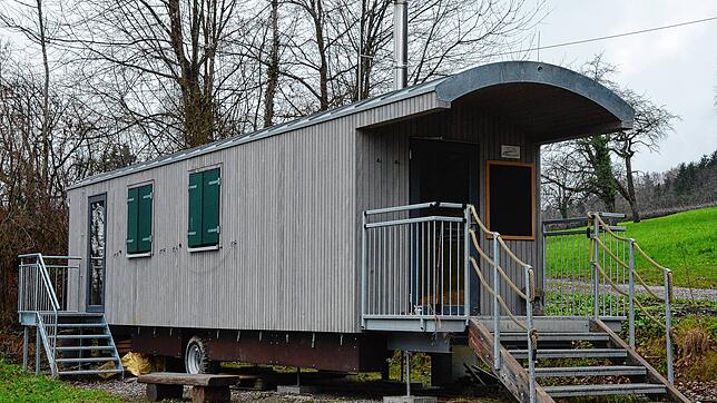 Wo sich die Kinder im neuen Naturkindergarten im Seepark Linzgau aufhalten, ist noch unklar. Es könnte aber ein Bauwagen sein, der in ...