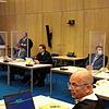 Der Auftakt im Hess-Prozess am 5. Oktober 2020 in Mannheim. Bild: Eberhard Stadler