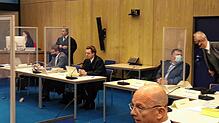 Der Auftakt im Hess-Prozess am 5. Oktober 2020 in Mannheim.