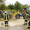 Die Feuerwehrleute aus Schwandorf, Neuhausen und Worndorf arbeiten bei größeren Einsätzen zusammen, wie hier nach starken Regenfällen ...