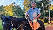 Heinz Burkart beim Ritt durch seine zweite Heimat Paraguay.