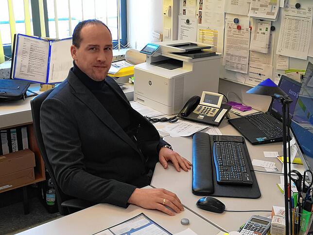 Er hält die Stellung: Realschulrektor Sven Dorn