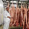 Zwischen 120 und 130 Schweinen werden in Singen wöchentlich aufbereitet. Das ist wenig im Vergleich zu den Mengen bei Tönnies. Links ...