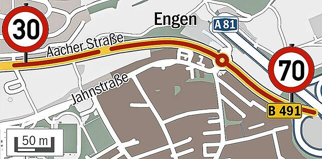 Bild 3: Mehr Tempo30 in Engen geplant: Wo Autofahrer langsamer fahren müssten