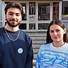 Alan Arvaj und Paula Birk moderierten die Podiumsdiskussion. „Wir sind beide politisch interessiert, das hilft natürlich in der ...