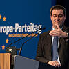 Der bayerische Ministerpräsident Markus Söder bei seiner Rede auf dem Europa-Parteitag der CSU.