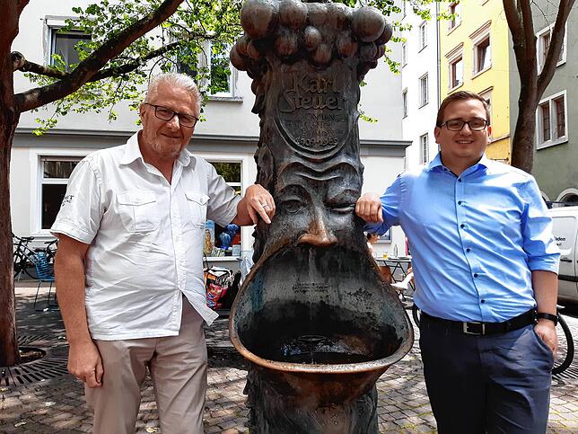 Andreas Kaltenbach (links), Zunftmeister der Blätzlebuebe, und Mario Böhler, Präsident der Niederburg, respektieren die Entscheidung des ...