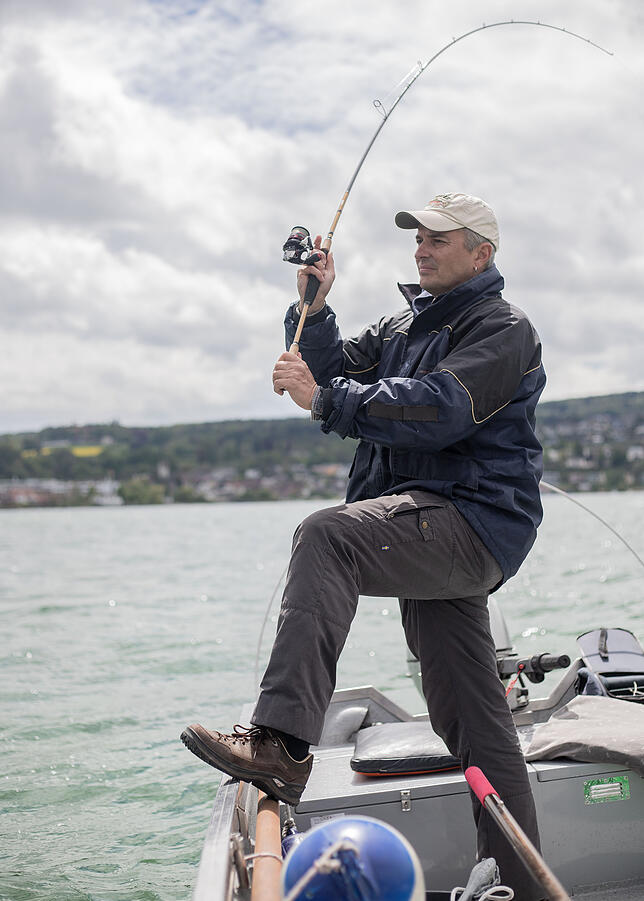 Bild 4: Mit dem Hecht-König von Konstanz auf Fischfang