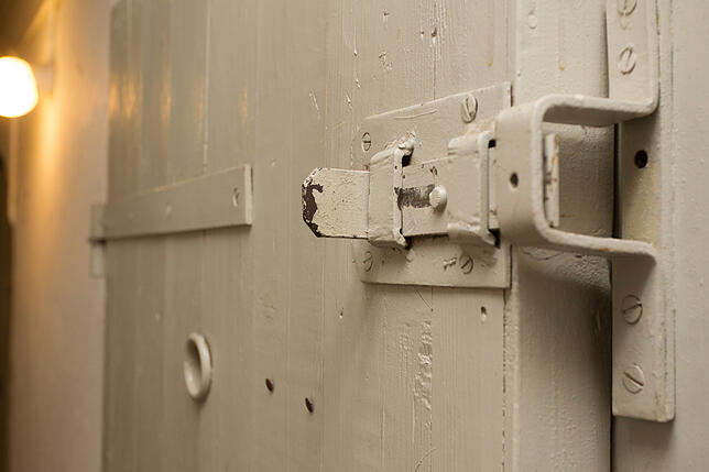 Kellertüren in der ehemaligen NSDAP-Kreiszentrale, Seestraße 4.
