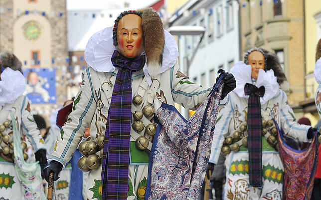 Prächtig: Narros an der Villinger Fasnet.