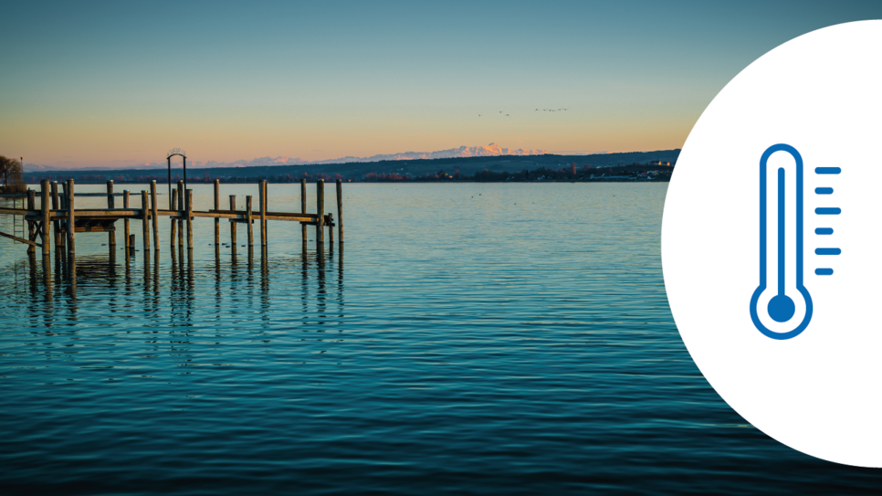 Der Bodensee lädt im Sommer zum Baden ein.