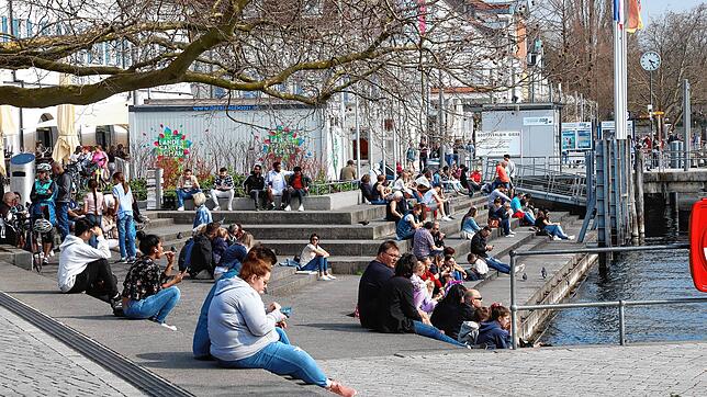 Die Uferpromenade in Überlingen.