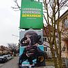 Übersprühte Wahlkampfplakate der CDU in der Allmannsdorfer Straße in Konstanz: Sachbeschädigungen dieser Art gibt es im Wahlkampf immer ...