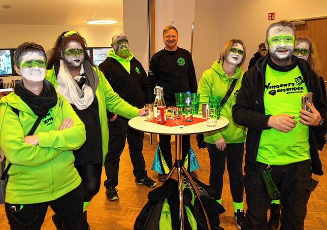 Bild 9: Mitreißende Guggenmusik bestimmte das 20- jährigen Jubiläum der „Brändbach Hupä“ in Bräunlingen.