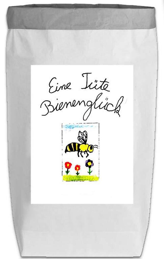 "Eine Tüte Bienenglück": Die Schülerfirma der Rudolf-Graber-Schule vertreibt auch Blumensamen.