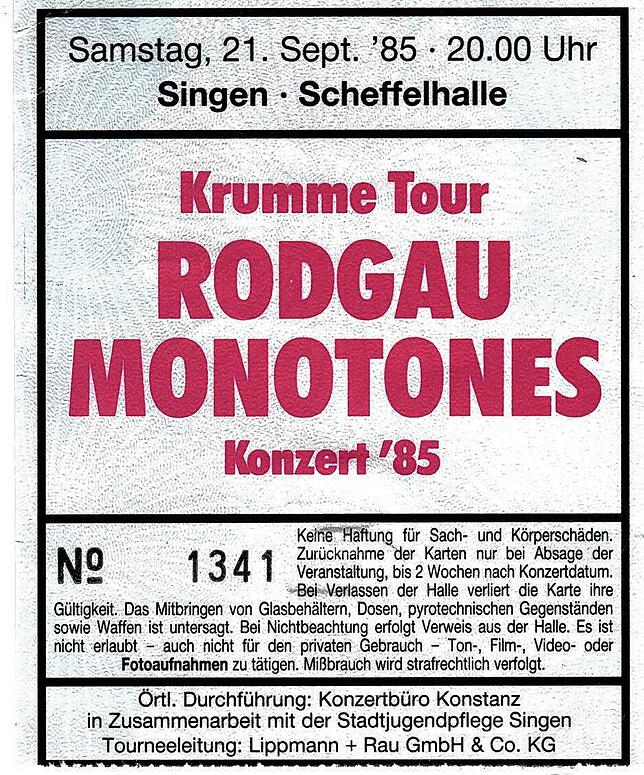 Bild 8: Tickets erzählen von den großen Konzerten in der Scheffelhalle