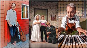 Lieder, Anekdoten und Zaubereien mit Holger Stoffler, ein vergessener Hochzeitstag mit Hausmeister Krause oder das Zehnfingersystem auf ...