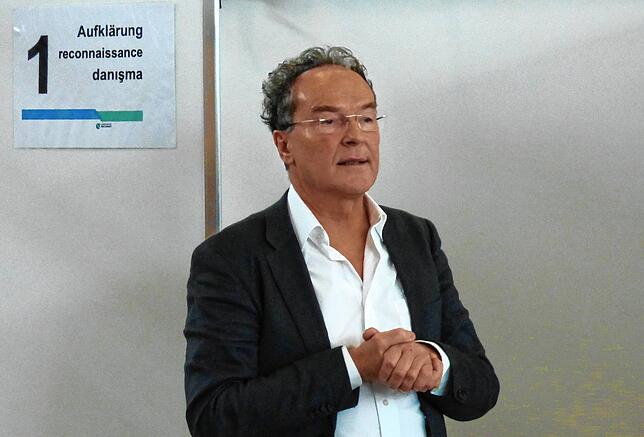 Olaf Boettcher, Impfarzt und Pandemiebeauftragter des Landkreises Waldshut, an einem Impftag im Januar 2021.