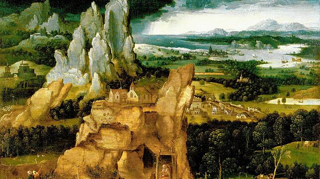 Joachim Patinir und Werkstatt: Landschaft mit dem Heiligen Hieronymus, um 1520.