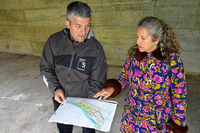 Der Plan von Zimmerer Sebastian Schmäh und Architektin Corinna Wagner sieht die Überplanung des ganzen Areals vor. Dazu zählen auch ...