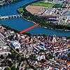 Eine weitere Brücke: Mit diesem Gedanken spielt die Schweiz bei der Entwicklung des Industrieareals Sisslerfeld. Eine Brücke für ...