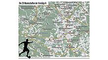Die Übersicht, welche 28 Mannschaften im Fußballbezirk Schwarzwald in der Saison 2024/25 in der Kreisliga A spielen werden.
