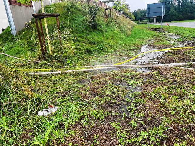 Bild 8: Eindrücke von den Überflutungen durch Starkregen in Radolfzell