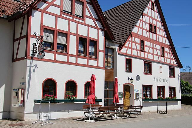 Das Gasthaus &bdquo;Zur Traube&ldquo;, in dem Ulrich Megerle zur Welt gekommen sein soll.