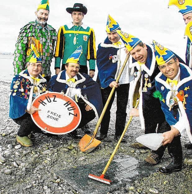 Die Elferräte der Grundel proklamieren die Huz-Huz-freie Zone.