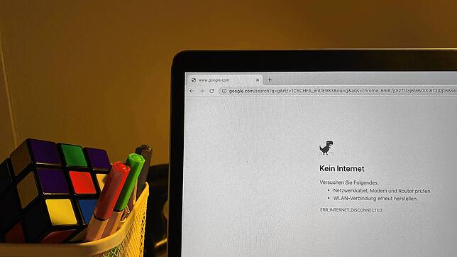 Symbolbild: Hier ist keine Internetverbindung vorhanden.