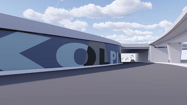 Die Kolpingbrücke bekommt ein neues Design und soll bald so aussehen. Bilder: StoSE & CO. KG aA