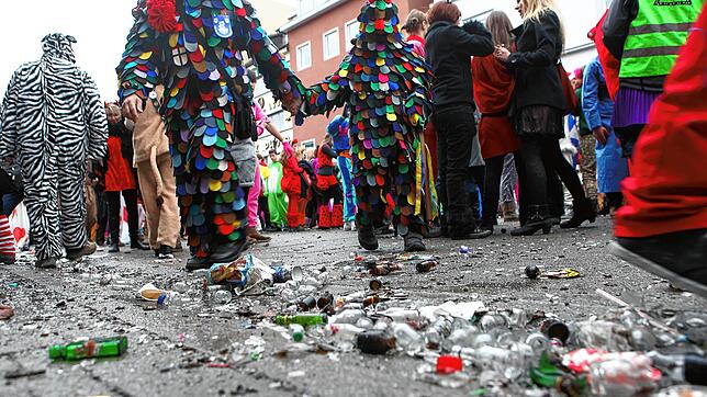 Nach der Fasnacht auf der Marktstätte ist vor der Arbeit für die Teams der Stadtreinigung. (Archivbild von 2017)