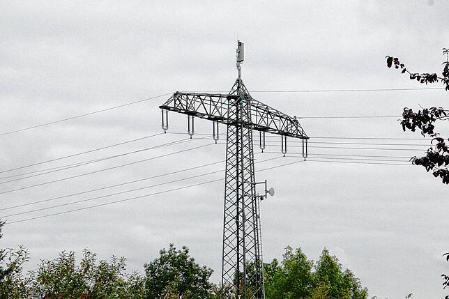 Auf solche Starkstrommasten wie hier im Gewerbegebiet von Mönchweiler können aus statischen Gründen nur begrenzt Mobilfunkantennen ...