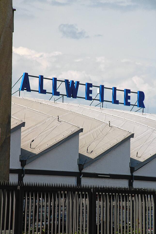 Blick auf das Allweiler-Werk in Radolfzell.