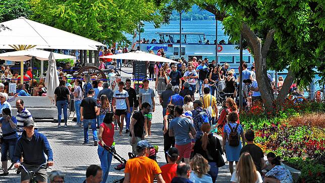 Der Landungsplatz am Pfingstsonntag.