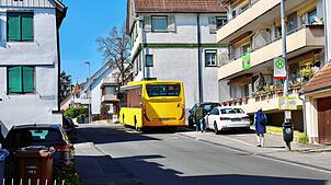 Die Kindlebildstraße im April 2025. Sie soll den Sommer über zeitweise gesperrt werden.