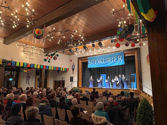 In Markdorf ging die SÜDKURIER-Wahlarena in der Stadthalle über die Bühne.