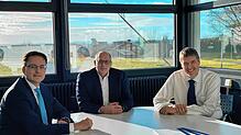 Das neue Führungstrio des MCB (von links): Medizinischer Direktor Prof. Dr. Jochen Wöhrle, Geschäftsführer Franz Klöckner und ...