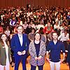 Selina Manz, SÜDKURIER-Chefredakteur Stefan Lutz, Kultusministerin Theresa Schopper, Youtuber Mirko Drotschmann und ...