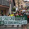 Rund 500 Meter lang war der Demonstrationszug, der sich durch die Straßen von Bad Saulgau schlängelte.
