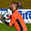 Rückhalt: Der Laufenburger Torwart Raphael Scherzinger will seinen Kasten am Samstag in der Partie gegen den FC Freiburg-St. Georgen ...