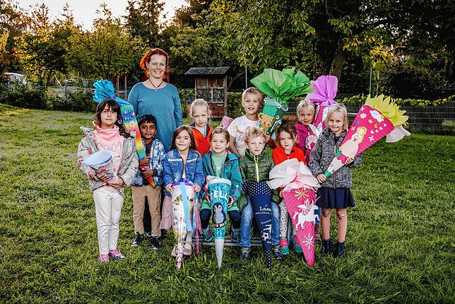 Die Klasse 1M der Grundschule Allensbach, mit Klassenlehrerin Frau Birgit Heider-Ruckebier.