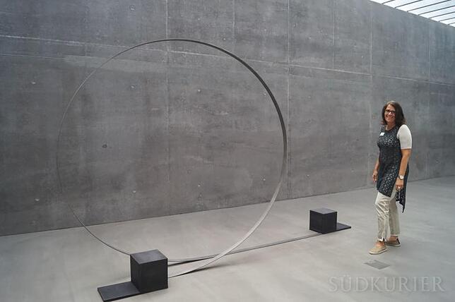 Von Michael Danners Werk "Laufender Kreis, bewegt“ aus dem Jahr 2015 wird sich Jeanette Ohnmacht beim nächsten Ausstellungswechsel ...