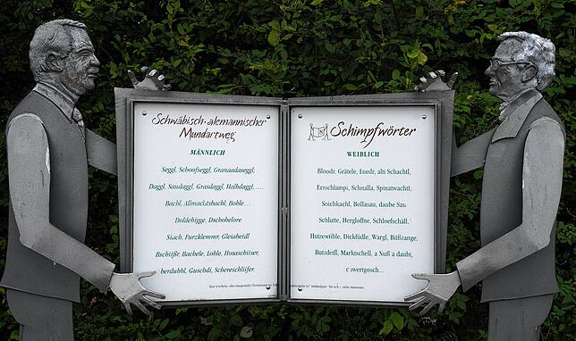 Mundartweg Schimpfwörter Ob man Seggl oder Seckel schreibt, bleibt sich gleich: Schimpfwörter aus der Bodenseeregion und mehr gibt‘s auf dem ...